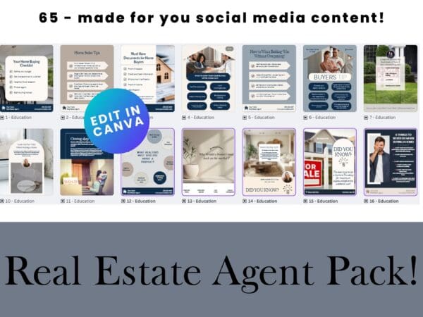 Real Estate Agent Content Pack